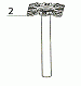 Стойка верхняя (РОК90S),труба L=52мм TBA52S (регулир.75-101мм) АСП