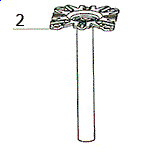Стойка верхняя (РОК220S),труба L=167мм TBA167S (регулир.190-250мм) АСП