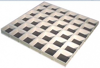 Потолочная плита Cellio (Целио) C36  100x100x37   Black  (assembled)