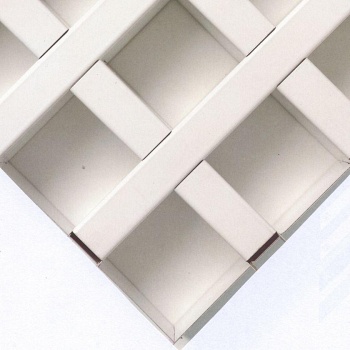 Потолочная плита Cellio (Целио) C25  120x120X37  White (non-assembled)Армстронг